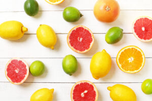 Frutas cítricas con vitamina C